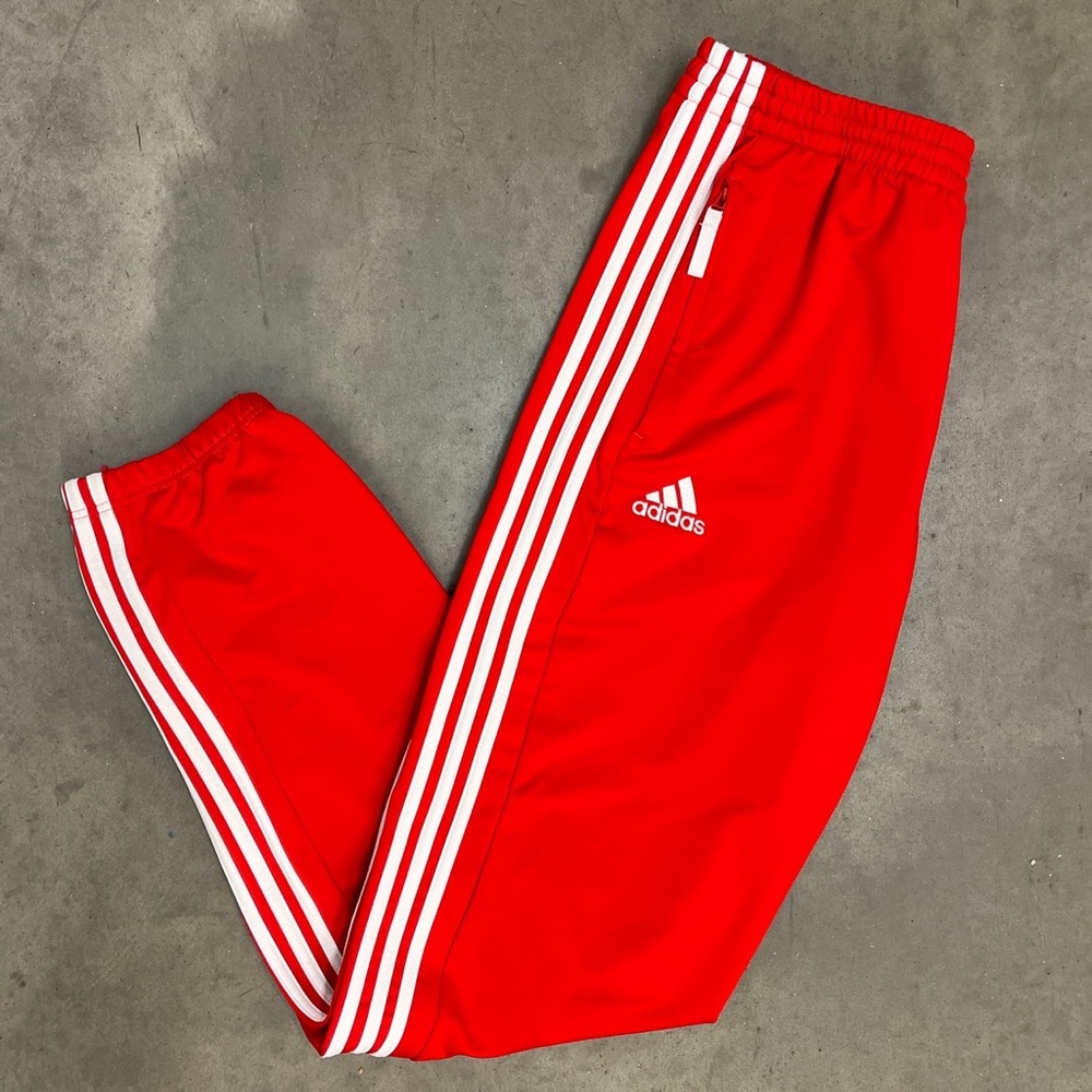 Vintage Y2K Adidas 3-Stripe Red Track Suit Pants